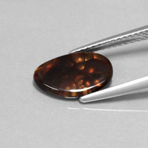 Fire Agate Gemstone in 11.5 x 7.5 mm Size for Sale, Fire Agate Stone in Multicolor Color