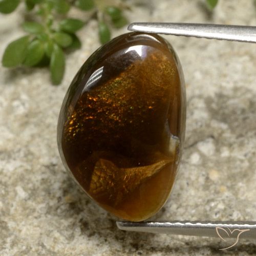 5.82ct Natural Multicolor Fire Agate, Fancy, Translucent