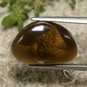 5.82 ct Multicolor Fire Agate Stone, Natural Fire Agate in Fancy Cabochon Shape for Sale