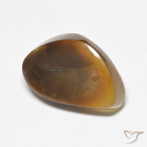 7.62 ct Multicolor Fire Agate Stone, Natural Fire Agate in Fancy Cabochon Shape for Sale