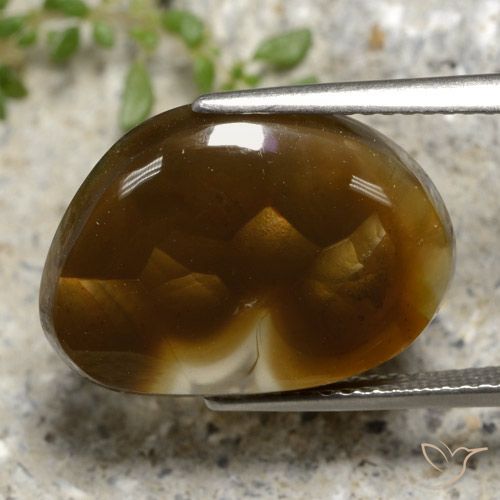 Agata di fuoco 18,3x13,1 mm multicolore Cabochon fantasia dal Messico, peso di 9,24 ct, gemma naturale non trattati in purezza Translucent, 1 pezzo Agata di fuoco - Colore: Multicolore, durezza Mohs di 6,5 - 7 adatto per gioielli da indossare ogni giorno, Photo A
