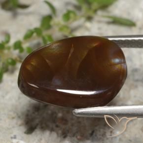 Fire Agate Gemstone in 13.9 x 10.2 mm Size for Sale, Fire Agate Stone in Multicolor Color