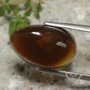 4.95 ct Multicolor Fire Agate Stone, Natural Fire Agate in Fancy Cabochon Shape for Sale