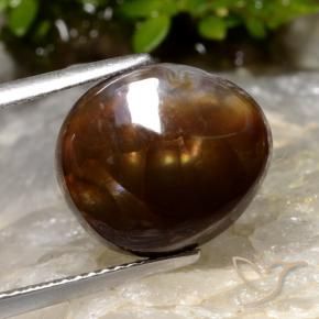 6.05 ct Multicolor Fire Agate Stone, Natural Fire Agate in Fancy Cabochon Shape for Sale