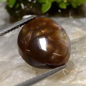 Fire Agate Gemstone in 13.4 x 11.6 mm Size for Sale, Fire Agate Stone in Multicolor Color