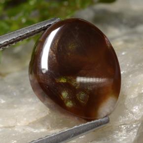 Fire Agate Gemstone in 12.8 x 10.4 mm Size for Sale, Fire Agate Stone in Multicolor Color