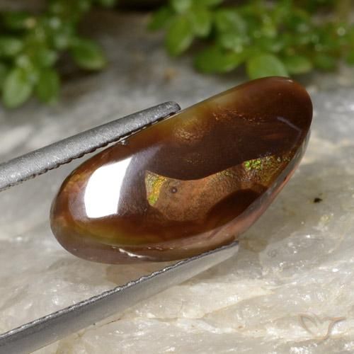 Fire Agate Gemstone in 18 x 8.8 mm Size for Sale, Fire Agate Stone in Multicolor Color