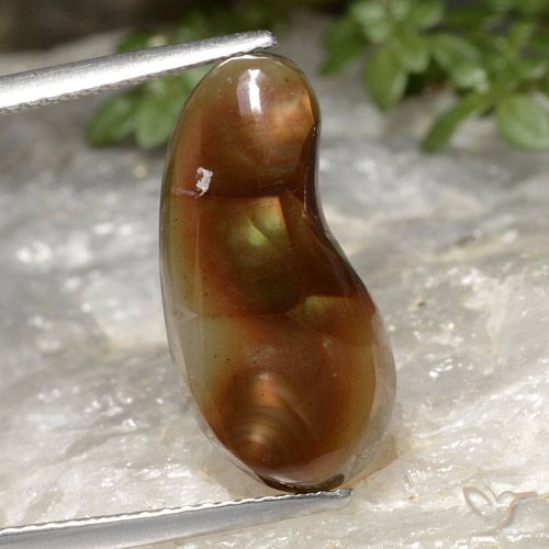 5.25ct Natural Multicolor Fire Agate, Fancy, Translucent