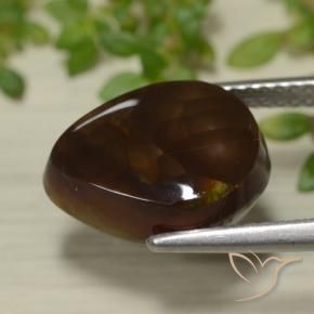 Fire Agate Gemstone in 12.9 x 10.2 mm Size for Sale, Fire Agate Stone in Multicolor Color