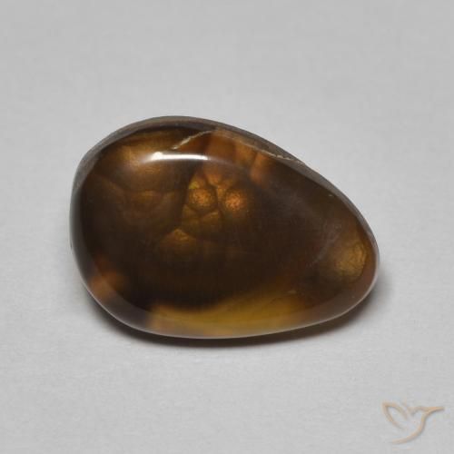 12,5 x 8,7mm birnenschliff mehrfarbiger Feuerachat aus Mexiko, Gewicht 3,05 ct, 1 Stück Feuerachat - Farbe: Mehrfarbig, natürlicher Edelstein in Translucent Reinheit, Mohs-Härte von 6,5 - 7 Geeignet für den täglichen Gebrauch im Schmuck, Photo A