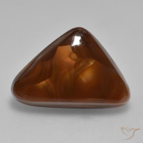 6.64ct Natural Multicolor Fire Agate, Trillion, Opaque