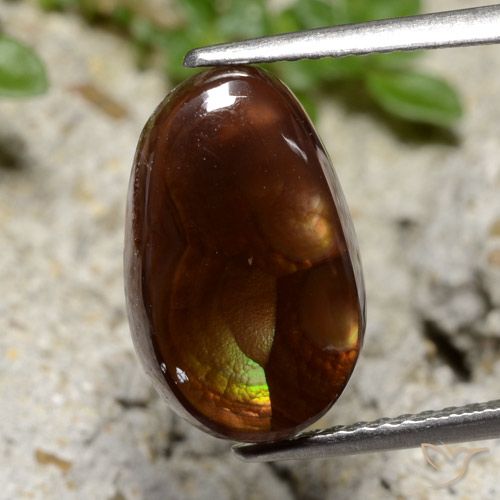 3.99ct Natural Multicolor Fire Agate, Fancy, Translucent