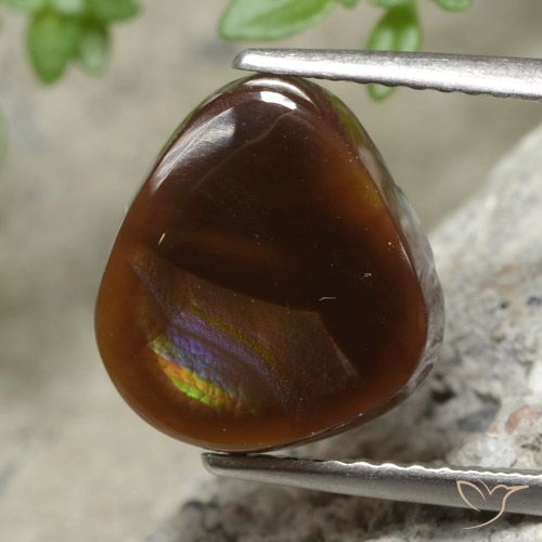 3.36ct Natural Multicolor Fire Agate, Fancy, Translucent