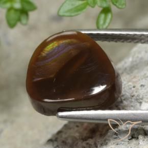Fire Agate Gemstone in 11.5 x 10.7 mm Size for Sale, Fire Agate Stone in Multicolor Color