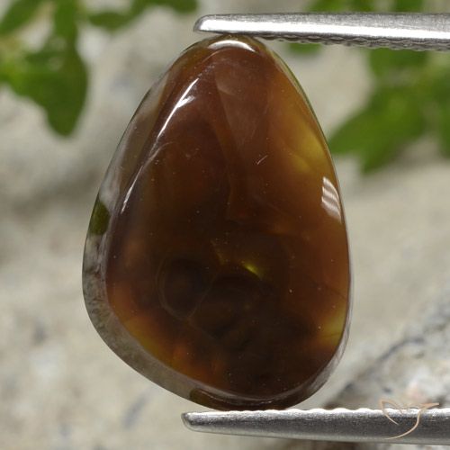 4.62ct Natural Multicolor Fire Agate, Trillion, Translucent