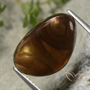 4.24 ct Multicolor Fire Agate Stone, Natural Fire Agate in Fancy Cabochon Shape for Sale