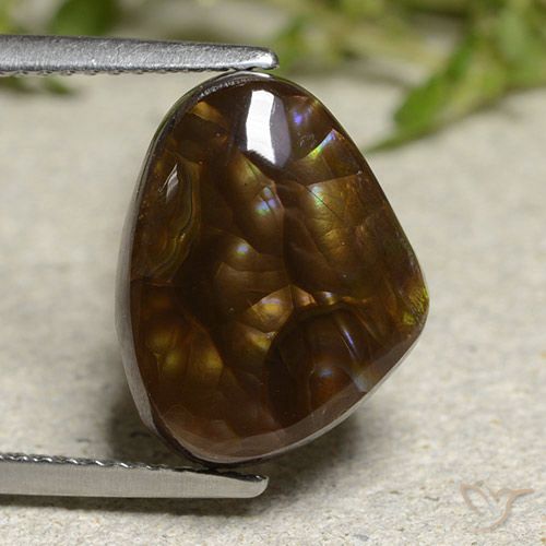 5.95ct Natural Multicolor Fire Agate, Fancy, Opaque