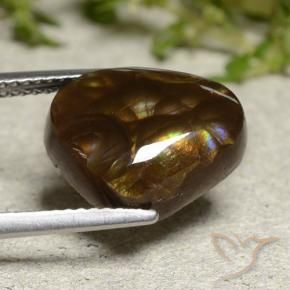 Fire Agate Gemstone in 13.9 x 10.9 mm Size for Sale, Fire Agate Stone in Multicolor Color