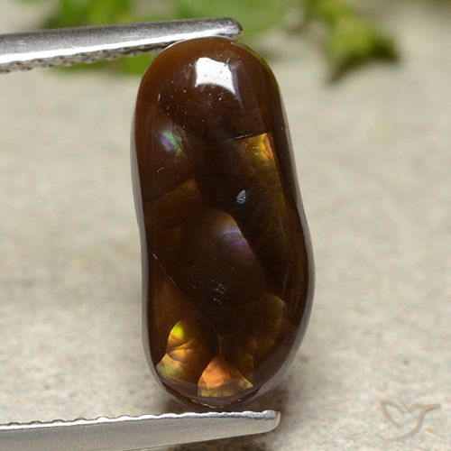 3.79ct Natural Multicolor Fire Agate, Fancy, Opaque