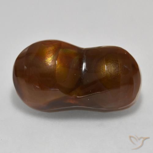 9.99 ct Multicolor Fire Agate Stone, Natural Fire Agate in Fancy Cabochon Shape for Sale