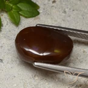 Fire Agate Gemstone in 12.2 x 8.5 mm Size for Sale, Fire Agate Stone in Multicolor Color