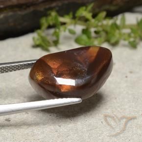 Fire Agate Gemstone in 17.4 x 10.5 mm Size for Sale, Fire Agate Stone in Multicolor Color