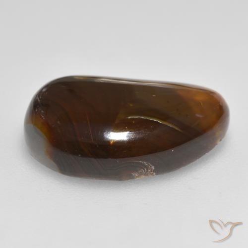 Fire Agate Gemstone in 17.4 x 11.2 mm Size for Sale, Fire Agate Stone in Multicolor Color