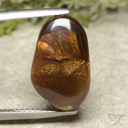 7.17ct Natural Multicolor Fire Agate, Fancy, Opaque