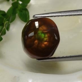 3.8ct Fancy Cabochon Multicolor Fire Agate for sale thumb image of 3.8ct Fancy Cabochon Multicolor Fire Agate (ID: 487691)