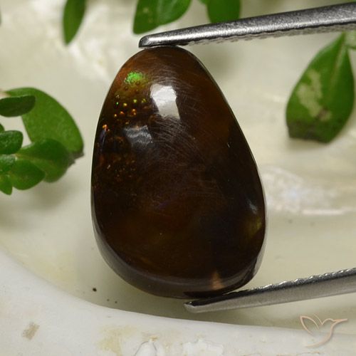 6.23 ct Fancy Fire Agate, 14.3 x 9.8 mm From Mexico, Photo A
