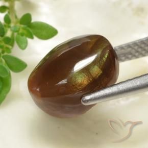 Fire Agate Gemstone in 10.5 x 7.5 mm Size for Sale, Fire Agate Stone in Multicolor Color