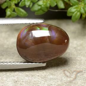 4.50 ct Multicolor Fire Agate Stone, Natural Fire Agate in Fancy Cabochon Shape for Sale