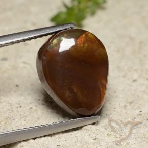 Fire Agate Gemstone in 13.9 x 10.3 mm Size for Sale, Fire Agate Stone in Multicolor Color