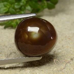 4.76 ct Multicolor Fire Agate Stone, Natural Fire Agate in Fancy Cabochon Shape for Sale