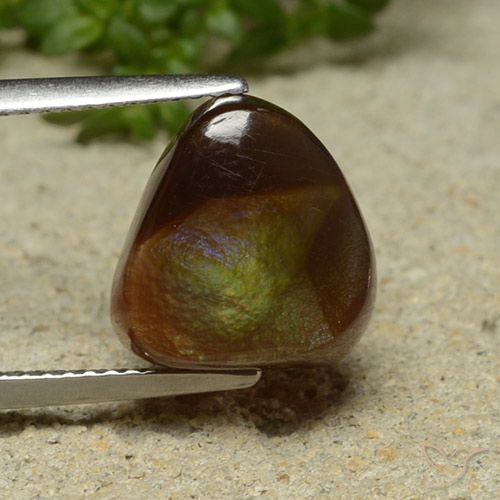 11x10,9 mm Agata di fuoco multicolore taglio fantasia dal Messico, peso di 4,94 ct, pietra preziosa naturale non trattati in purezza Opaque, 1 pezzo Agata di fuoco Cabochon fantasia - Colore: Multicolore, durezza Mohs di 6,5 - 7 adatto per gioielli da indossare ogni giorno , Photo A
