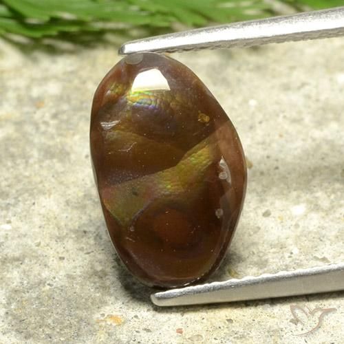 2.52 ct Fancy Fire Agate, 12.1 x 7.7 mm From Mexico, Photo A