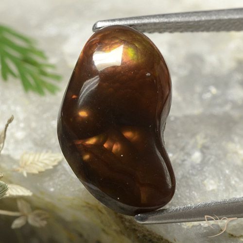 13,7x8,4 mm Agata di fuoco multicolore Cabochon fantasia dal Messico, peso di 4,58 ct, pietra preziosa naturale non trattati in purezza Opaque, Agata di fuoco 1pz - il colore è Multicolore, durezza Mohs di 6,5 - 7 adatto per gioielli da indossare ogni giorno, Photo A