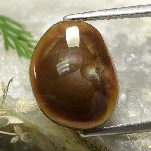 5.37ct Natural Multicolor Fire Agate, Fancy, Opaque