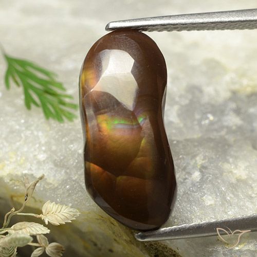 6.42ct Natural Multicolor Fire Agate, Fancy, Opaque