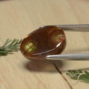Fire Agate Gemstone in 12.2 x 9.4 mm Size for Sale, Fire Agate Stone in Multicolor Color