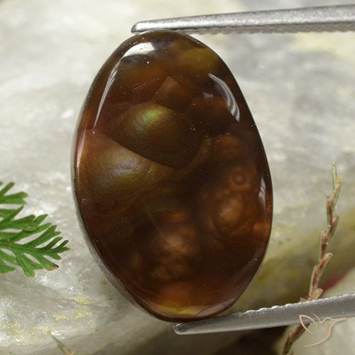8.81ct Natural Multicolor Fire Agate, Oval, Opaque