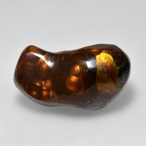 Multicolor Fire Agate Gem - 10.2ct Fancy Cabochon (ID: 489251)