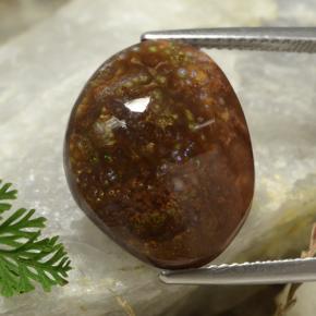 13.9ct Fancy Cabochon Multicolor Fire Agate Gem for sale 13.9ct Fancy Cabochon Multicolor Fire Agate Gem (ID: 489255)