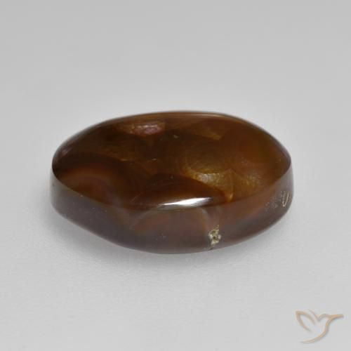 Fire Agate Gemstone in 14.4 x 11 mm Size for Sale, Fire Agate Stone in Multicolor Color