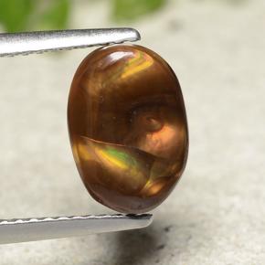 1.7ct Oval Cabochon Multicolor Fire Agate for sale thumb image of 1.7ct Oval Cabochon Multicolor Fire Agate (ID: 490514)