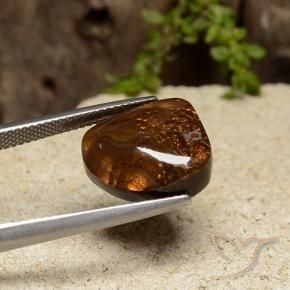 Fire Agate Gemstone in 14.7 x 12.3 mm Size for Sale, Fire Agate Stone in Multicolor Color