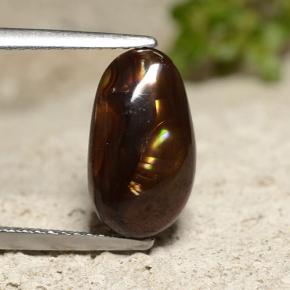 2.6ct Fancy Cabochon Multicolor Fire Agate Gem for sale 2.6ct Fancy Cabochon Multicolor Fire Agate Gem (ID: 490836)