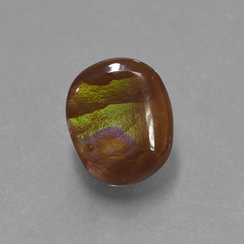Multicolor Fire Agate Gem - 2.4ct Fancy Cabochon (ID: 503853)