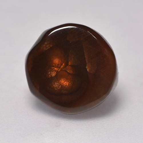 Mehrfarbig Feuerachat Edelstein - 3.7ct Ausgefallener Cabochon (ID: 531043)