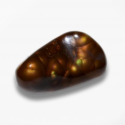 Multicolor Fire Agate Gem - 7.4ct Fancy Cabochon (ID: 574625)